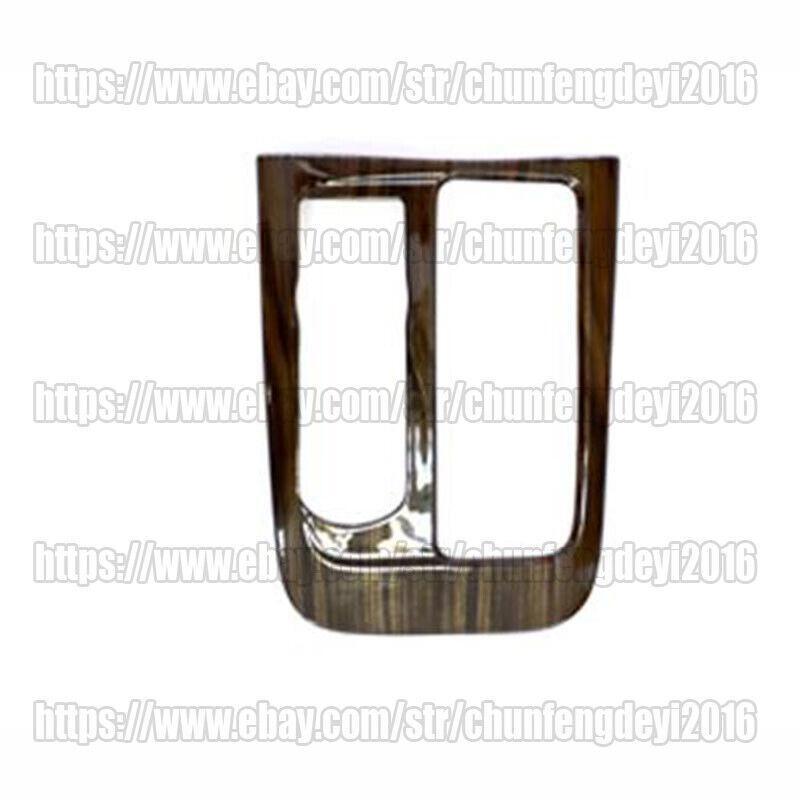 for Jaguar XJ 2010-19 Wood Grain Steel Car Central Console Gear Shift Frame Trim