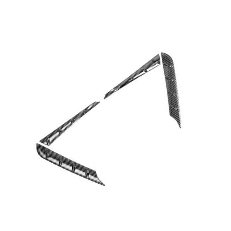 4P Carbon Fiber Rear Window Wing Pillar Cover Trim for Toyota Highlander 2020-24