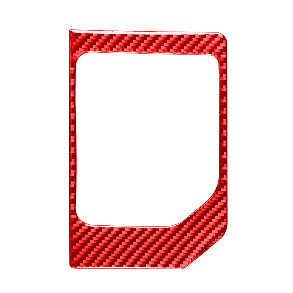 Inner Gear Shift Panel Cover Trim for Toyota Tundra 2014-2021 Carbon Fiber Red