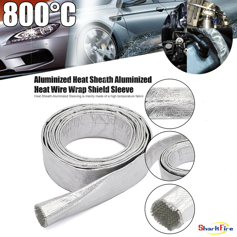 Aluminized hot wire wrapped heat shield plug suitable for automotive wires and cables