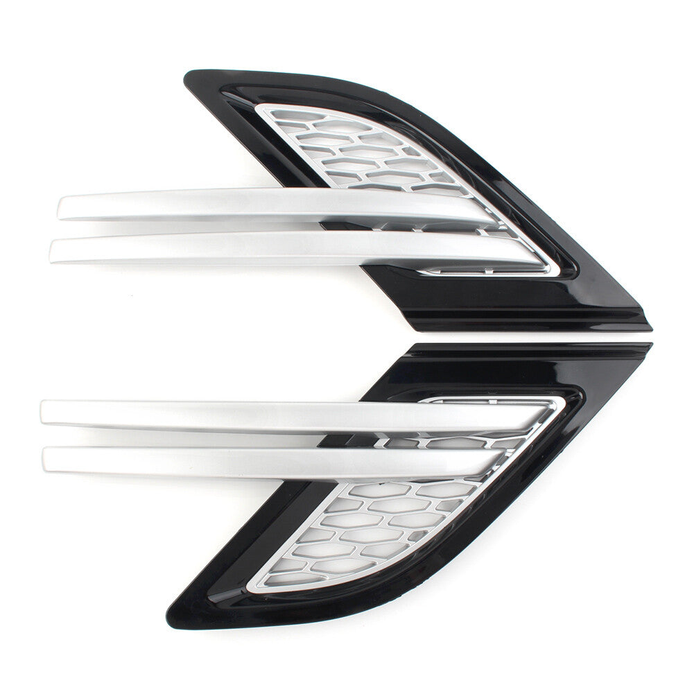 Side Fender Mesh Grille Grill Fit for Land Rover for Range Rover Sport 2014-2017 black