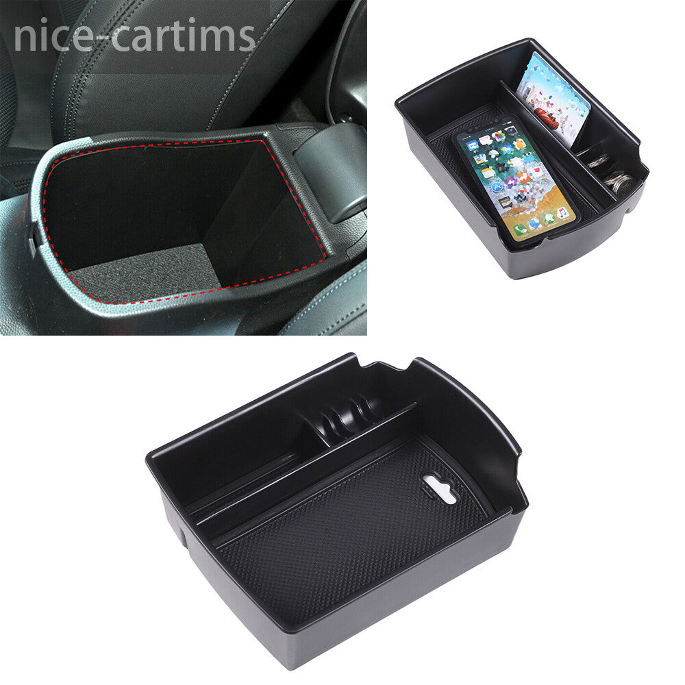 for Kia Soul 2020-23 Black Center Console Armrest Box Storage Box Organizer Tray
