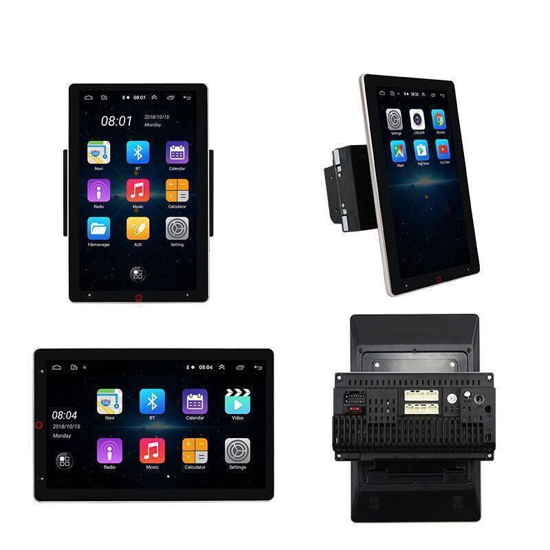 Rotatable 11 Android 9.1 Screen Car GPS MP5 Player Wifi BT Radio Video 1G+16G