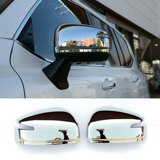 for Toyota for Land Cruiser LC300 2022-2023 Chrome Rearview Mirror Cover Trim Caps