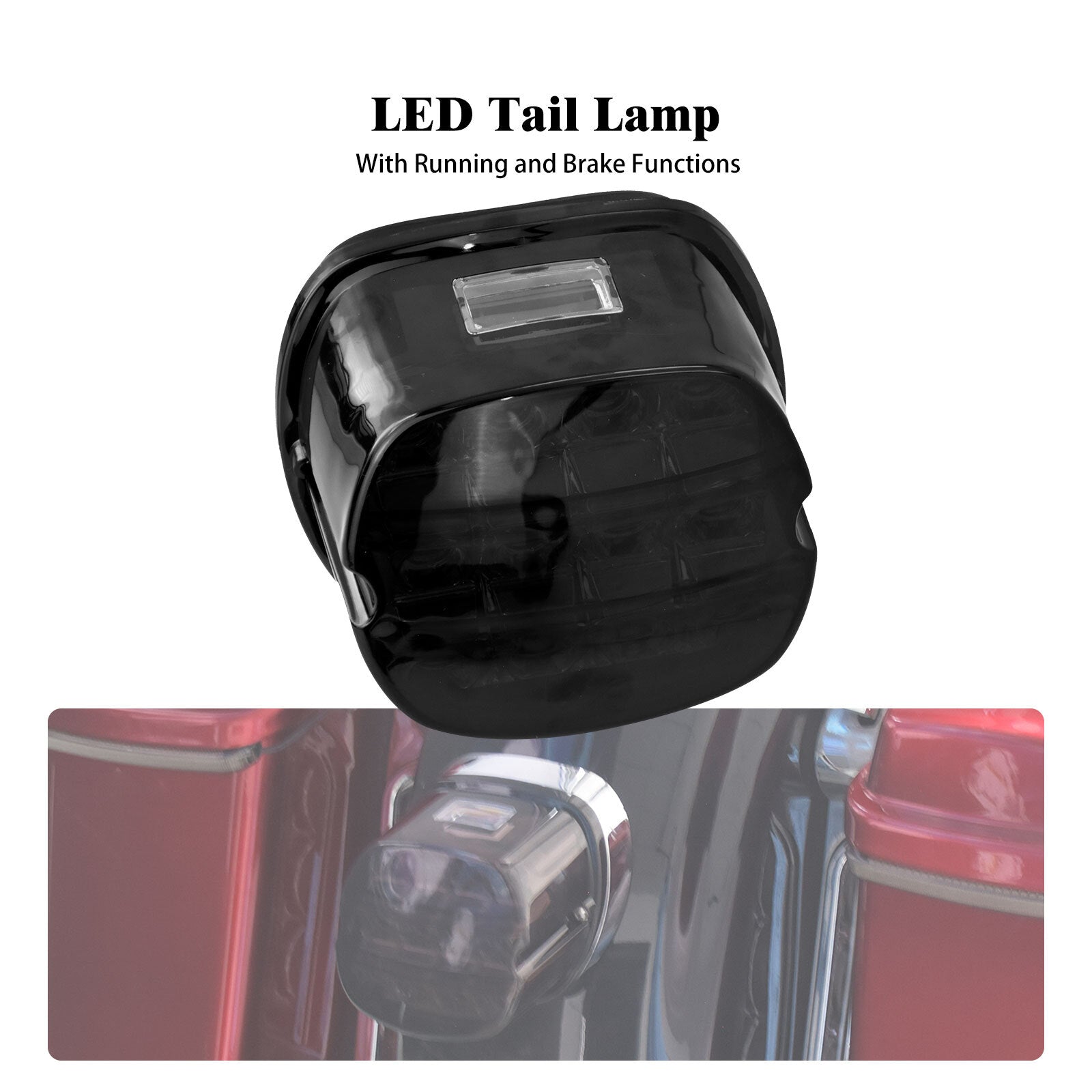 Smoke LED Brake Tail Lights Indicator for Harley Touring Road King Electra Glide