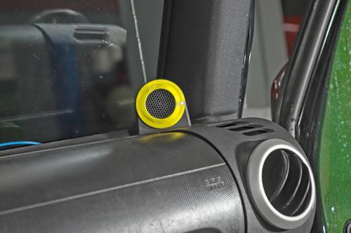 for Jeep for Wrangler JK 2014-2017 Bright Yellow Car A Pillar Horn Frame Cover Trim
