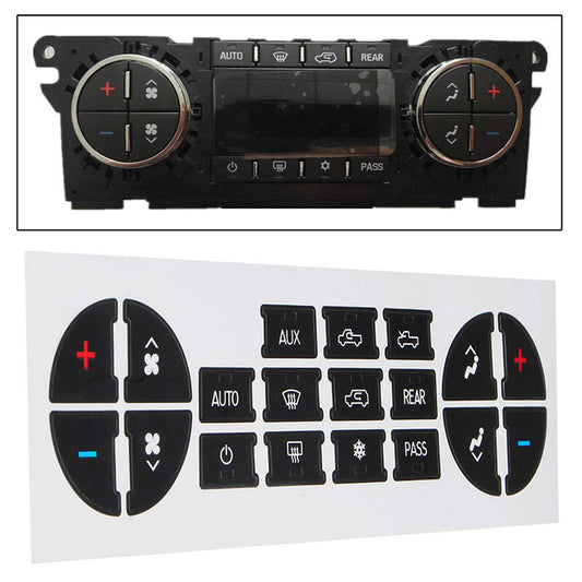 2 AC Dash Button Repair Kit for Select GM Vehicles - Fix Ruined Faded Controls