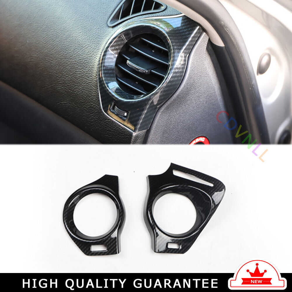 LR AC Air Outlet Vent Cover Trim Fit for Lexus IS 06-11 Black Carbon Fiber 2PCS