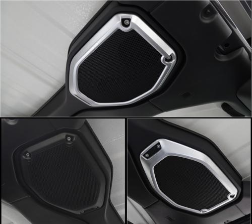 Fit for Jeep for Wrangler JL 2018-2020 ABS Silver Headliner Speaker Frame Trim 2PCS