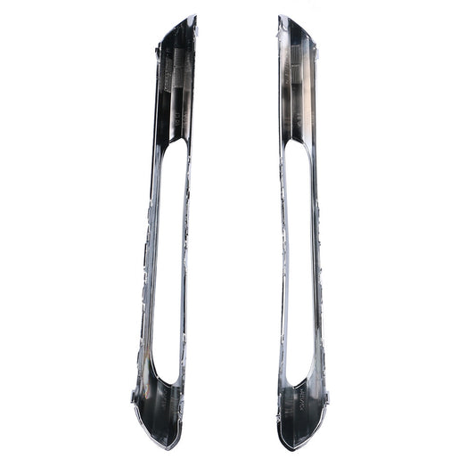 Pair Front Bumper Grille Chrome Light Trim for Mercedes E-Class W212 2009 - 2013
