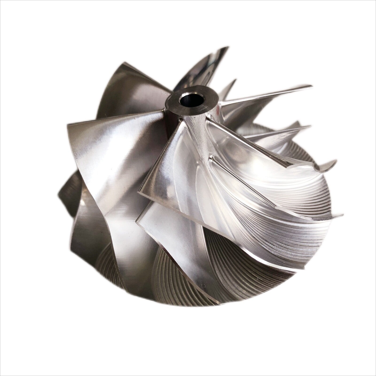 T04E 67.43/82.00 mm 6+6 blade high-performance turbine blank compressor wheel