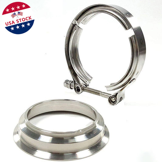 3-inch bottom tube V-band flange clamp for BorgWarner Turbo S369 SX-E S200 S300