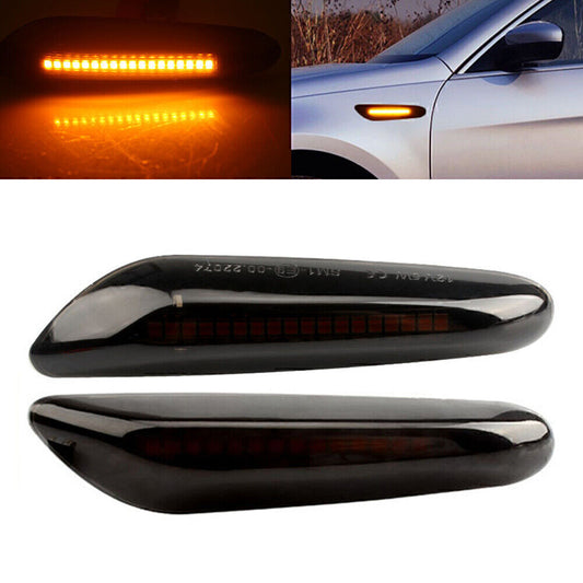 Smoke Dynamic LED Side Marker Light Fit for BMW E46 E60 E90 E91 E92 E93 E82 E88