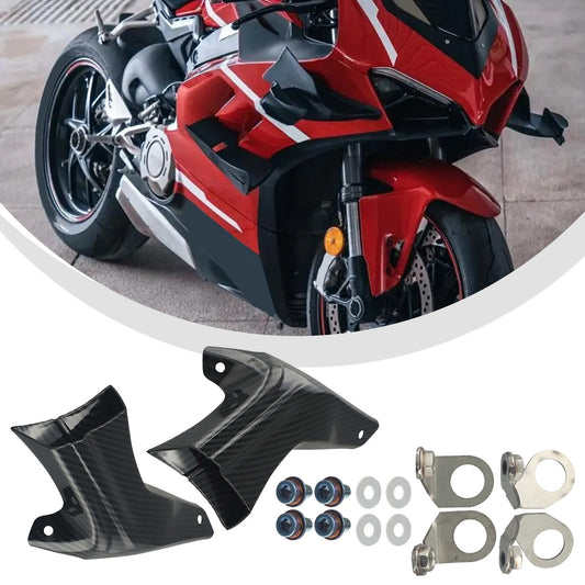 Carbon Fiber Motorycle Front Brake Caliper Air Ducts Cooler For V4 1098