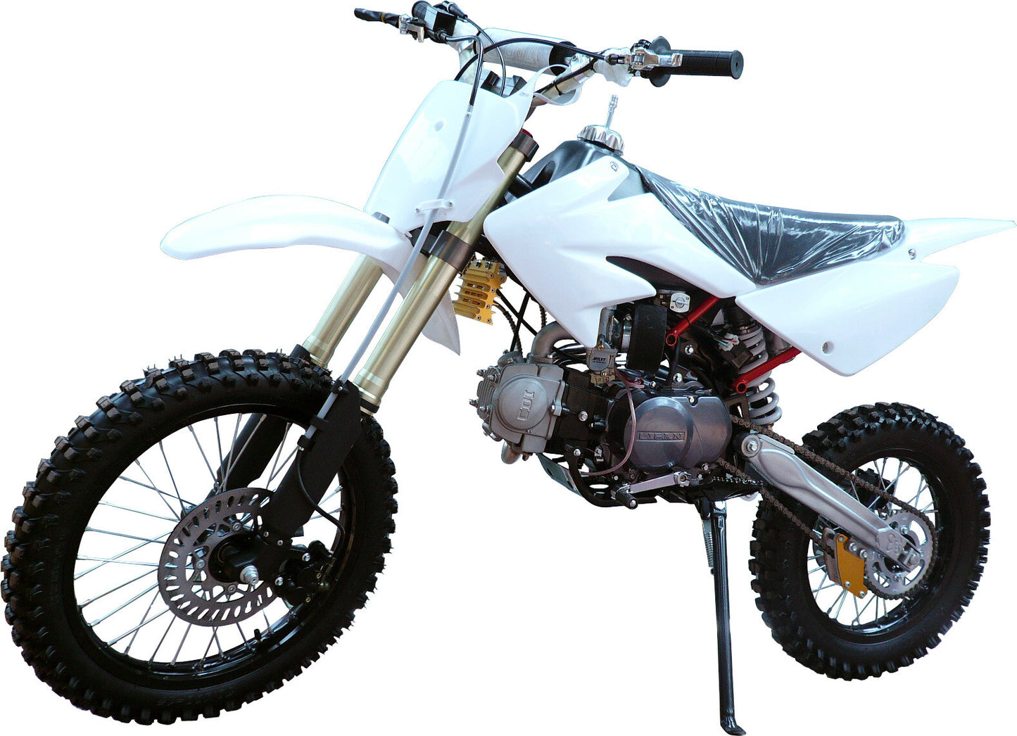 Plastic fairing kit, fuel tank, and for seat for CRF70 XR70 off-road bikes, 140cc and 150cc.