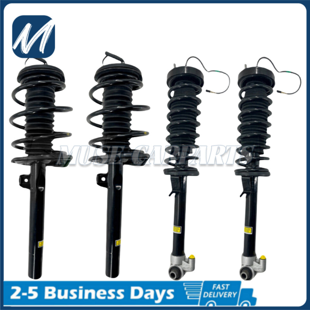 Pair Front Shocks Absorbers Struts for Maserati Ghibli AWD 2014-2019 06700303330