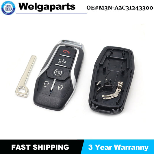 Remote Key Fob Uncut Shell Case for Ford 2015-2017 F-150 Explorer Edge Fusion US