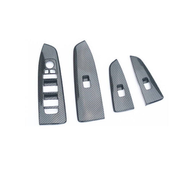 for Kia K3 Forte 19-2021 Carbon Fiber Look Glass Window Lifting Lock Panel Trim