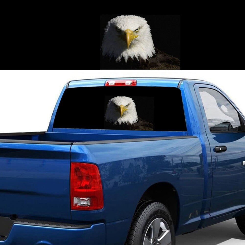 45cm 135cm Car Graphic Tint Decal Rear Window Film Sticker Truck For SUV for Eagle
