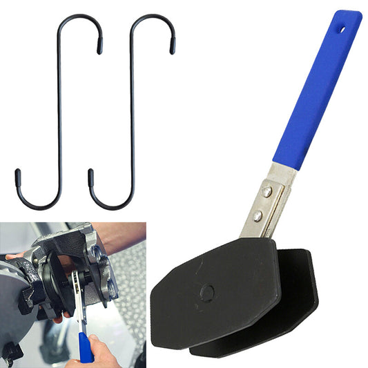 Car Ratchet Brake Piston Wrench W/Hooks Caliper Pad Install Tool Press BlueBlk