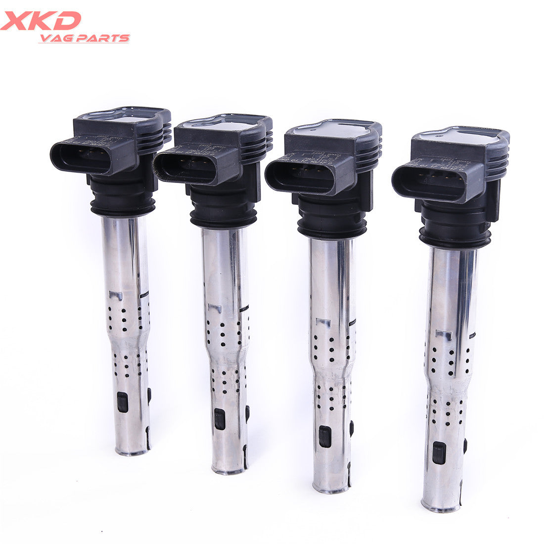 4x 1.8T and 2.0T ignition coil kits suitable for Volkswagen for Golf , for Jetta , for Passat , Eos, for Audi A4, A5, Q5, and Q3.