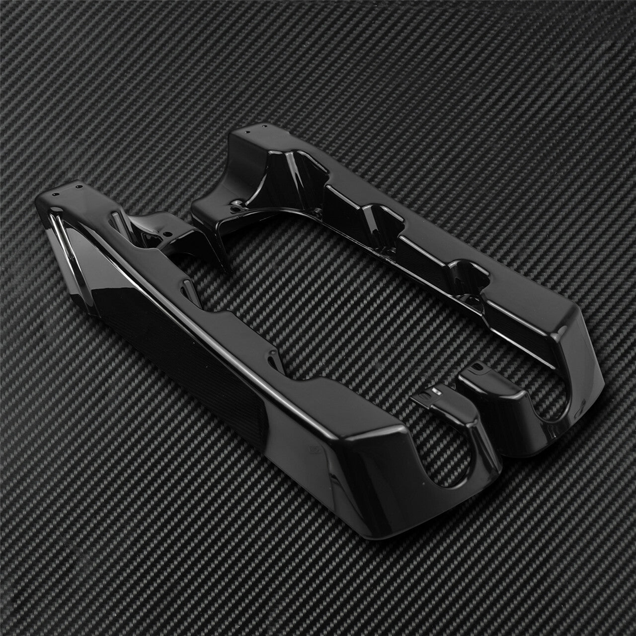 4 Hard Stretched Saddle Bag Extensions Fit for Harley Touring Models 1994-2013