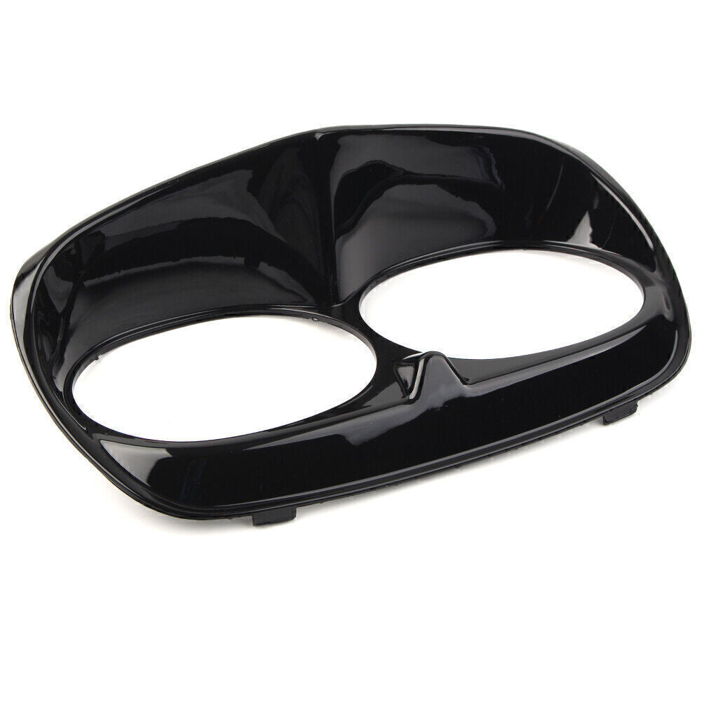 Headlight Bezel Scowl Outer Fairing Black For 1998-13 12 for Harley Road Glide FLTR