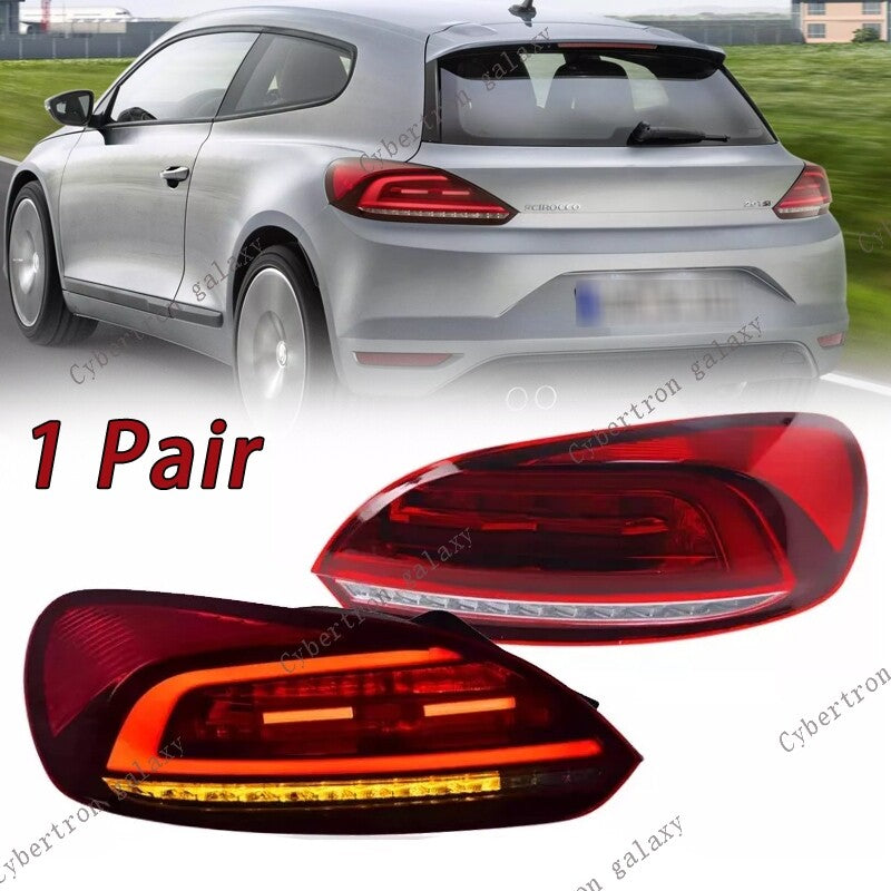 LeftRight Side LED DRL TailLights Rear Light for VW Scirocco 2009-2014