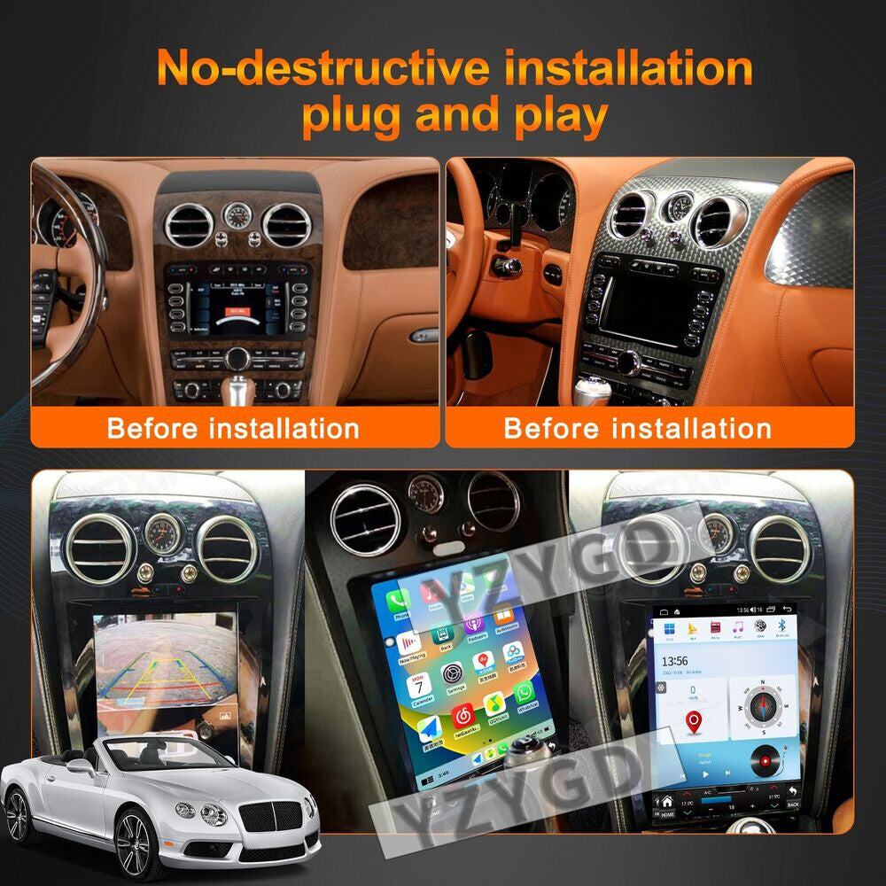Android Carplay Radio for Bentley for Continental GT 2004-2011 Stereo Video Player