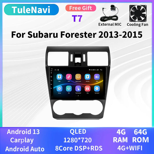 for Subaru for Forester 4 SJ XV WRX 2013-2015 Stereo CarPlay Car Radio Player Screen