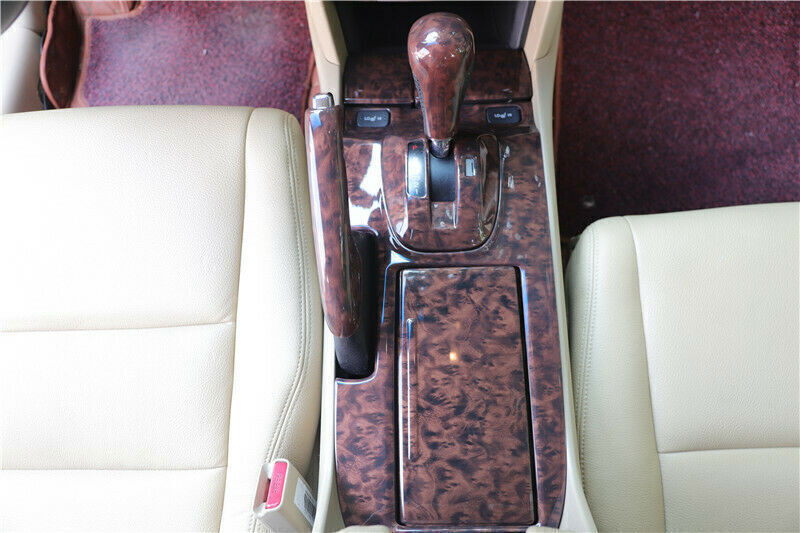 3P Wood Grain ABS Gear Shift Panel Cover Decor Trim for Honda Accord 2008-2012