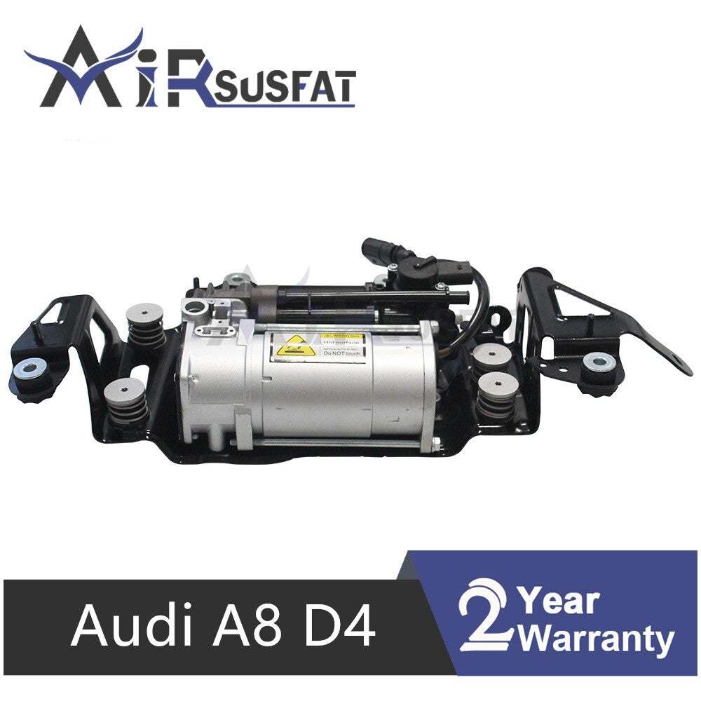 for Audi for A8 D4 4H for A8 Quattro 2011-2018 Air Suspension Compressor Pump w/Bracket