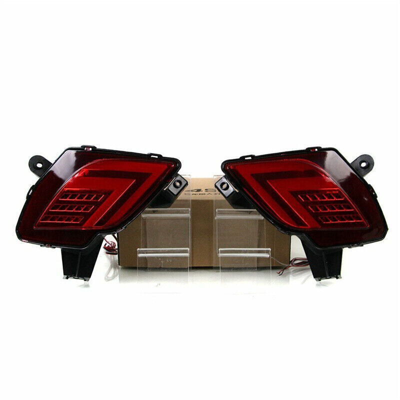 Pair for MAZDA CX-5 CX5 2013-2016 RED LED Rear bumper brake turn signal