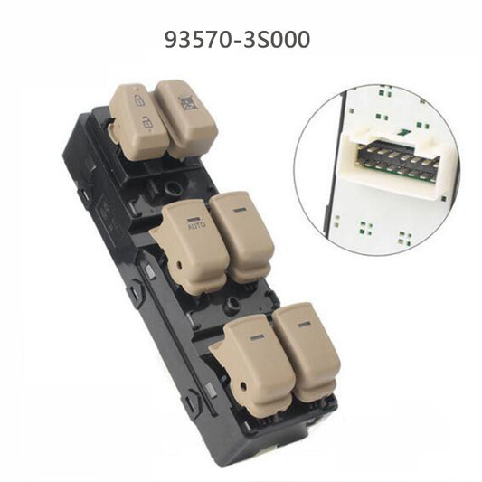 NEW Power Window Master Switch, Beige 93570-3S000, for Hyundai Sonata 2011-2015.