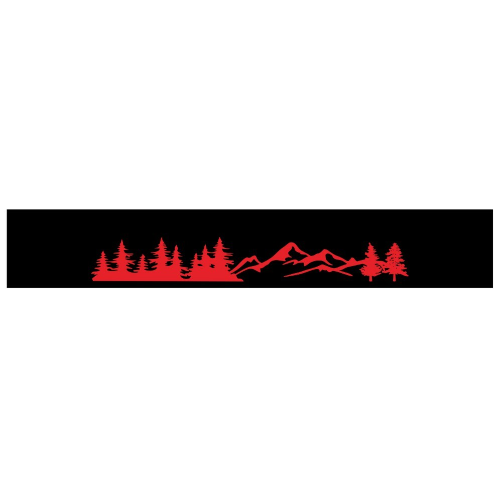 Car Front Windshield Sunshade Decal Window Mountain Sticker Auto Accessories