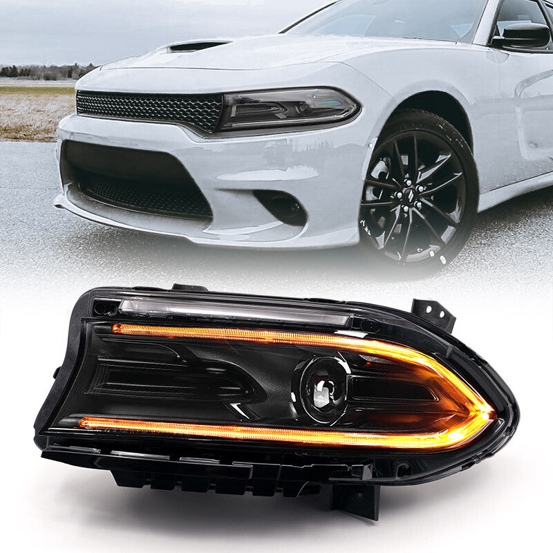Suitable for 2022-2023 for Dodge Charger Halogen Projector Headlight Driver Left LH