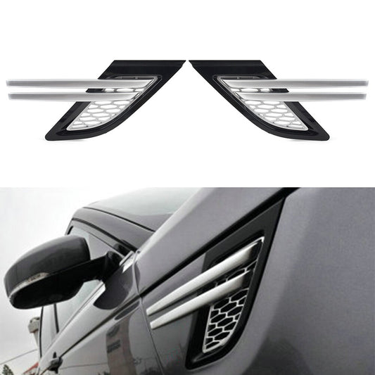 Side Fender Mesh Grille Grill Fit for Land Rover for Range Rover Sport 2014-2017 black