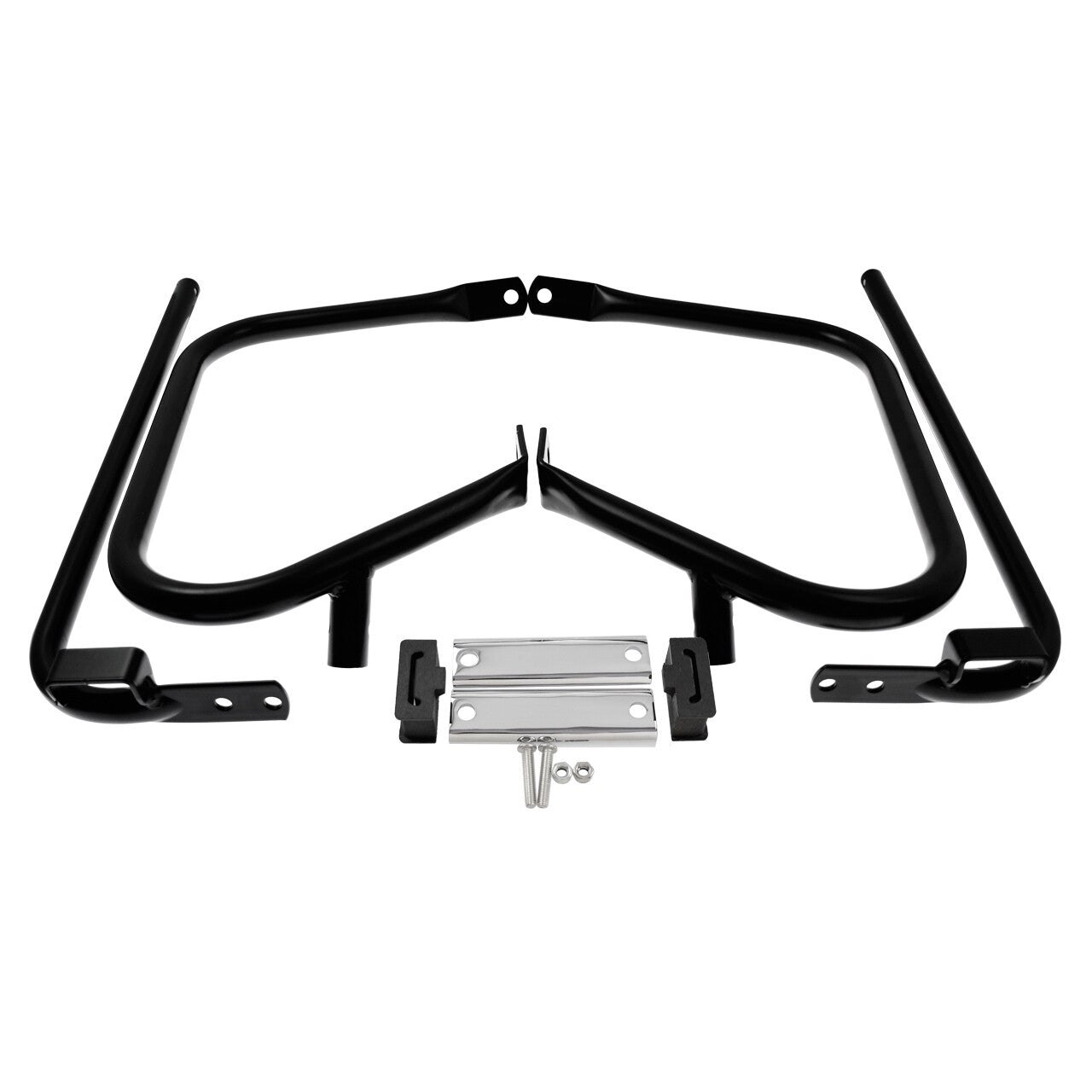 Black Rear Saddlebag Bracket Guard Bar Fit for Harley Electra Road Glide 97-2008