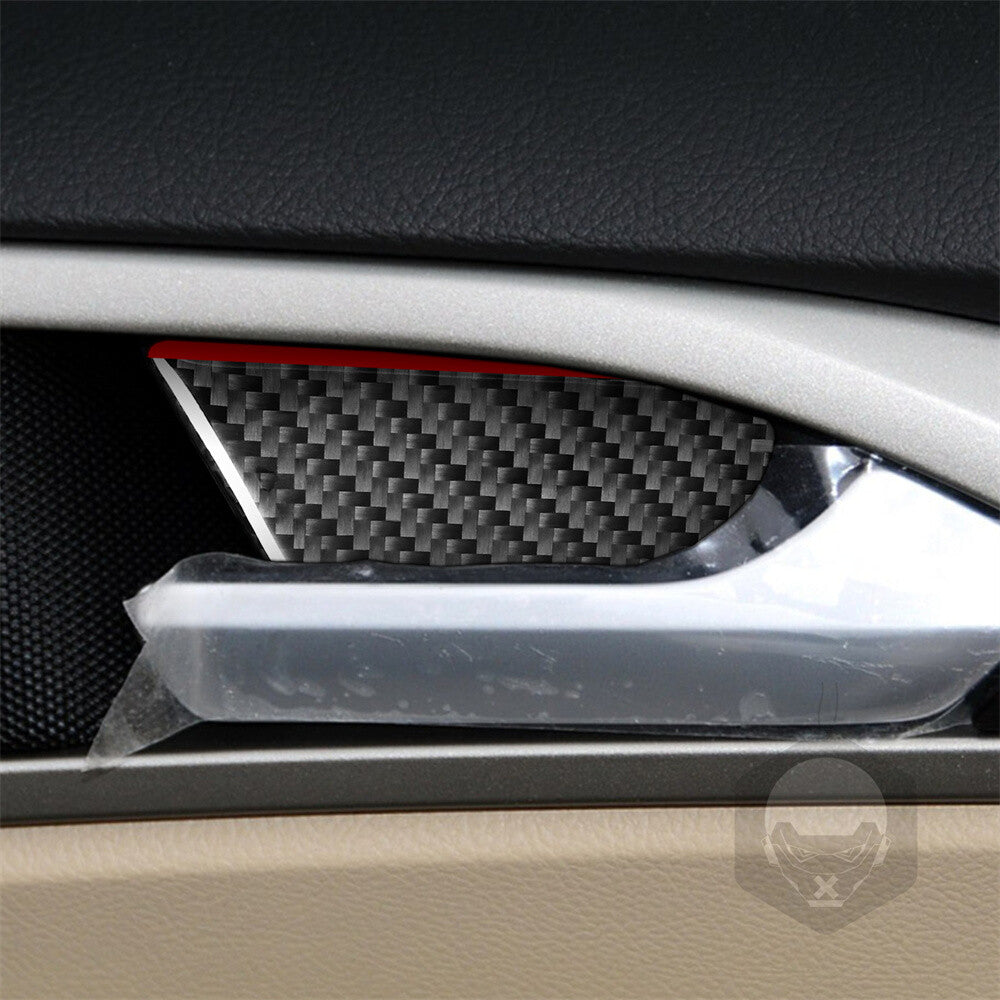 Carbon Fiber Interior Door Handle Bowl Panel Trim for Ford Fusion Mondeo 2013-19