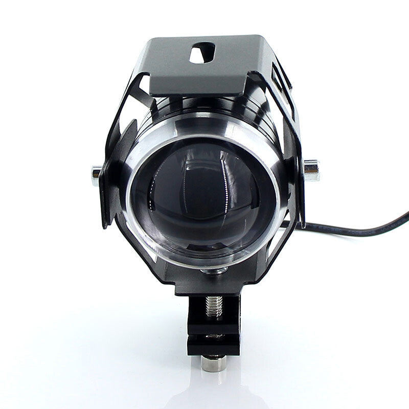 2x Motorcycle White Headlight Auxiliary Lamp LED Armor Spot Light Head  Switch