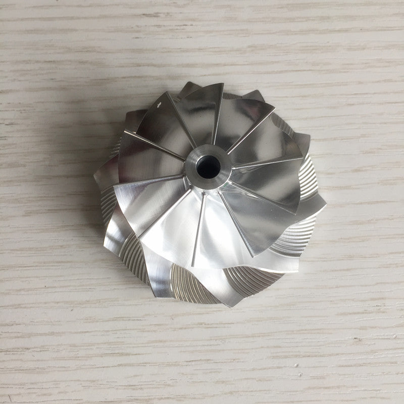 GT28 49.70/67.40 mm 10+0 Blade Turbine Milling/Blank Compressor Wheel