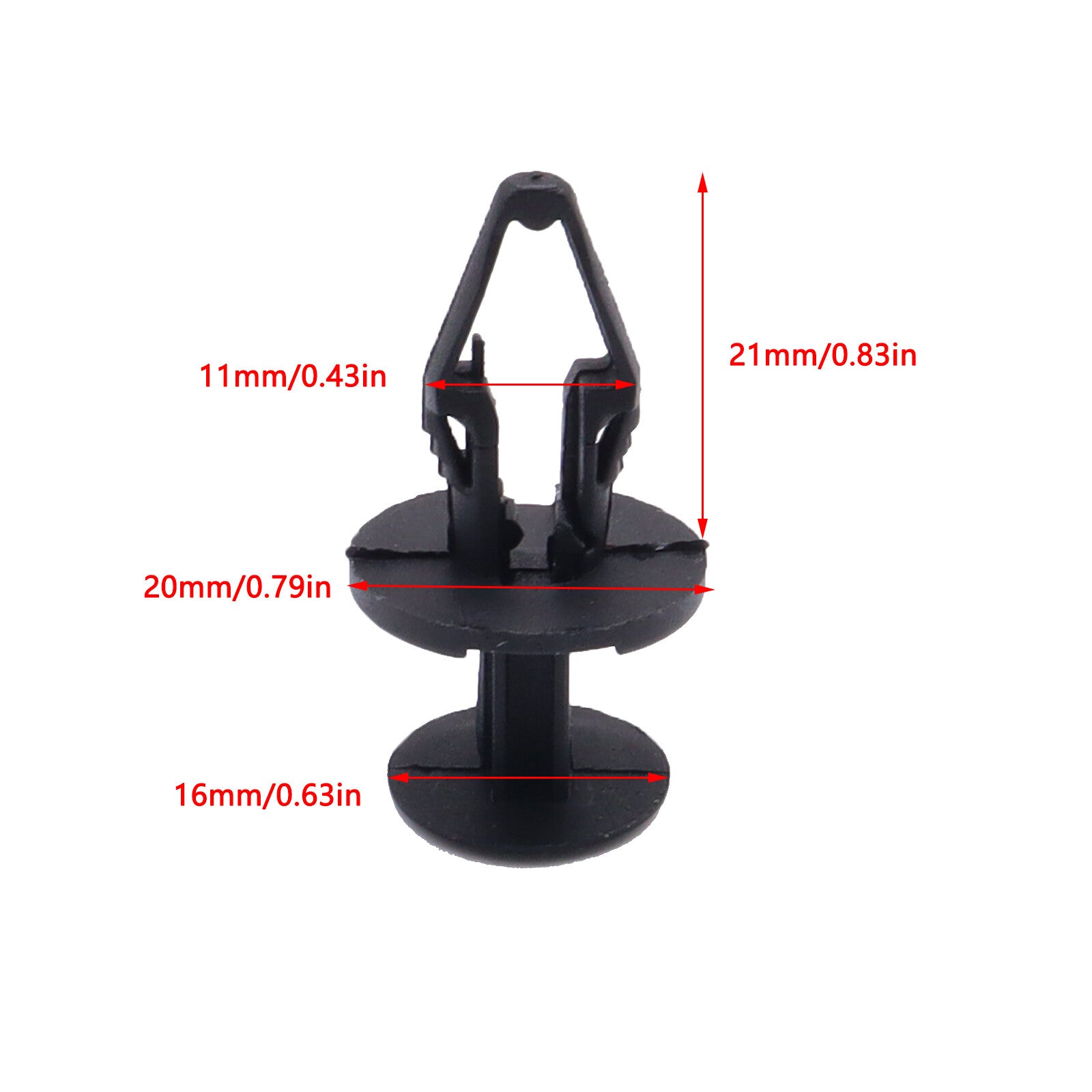 50 X Trim Mounting Clips Bumper Wheelbox for Ford Fiesta Focus DE