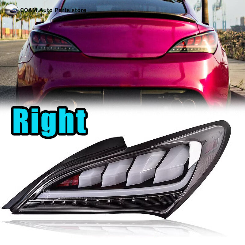 Suitable for 2010-2016 for Hyundai for Genesis Coupe, shiny white sequential LED taillights.