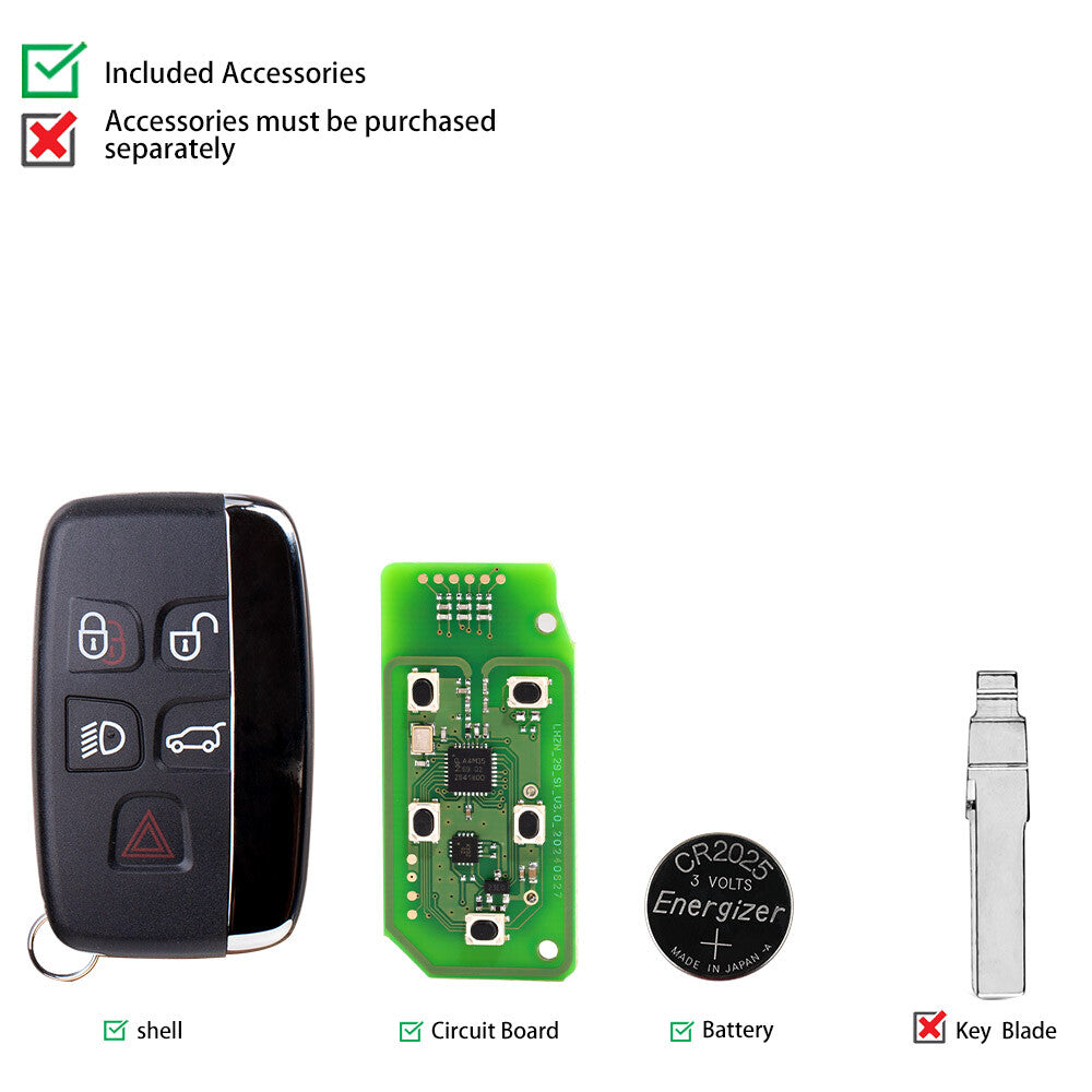 Lonsdor Specific for Smart Key 5 Buttons 433MHZ For 2015-2018 for Land Rover for Jaguar
