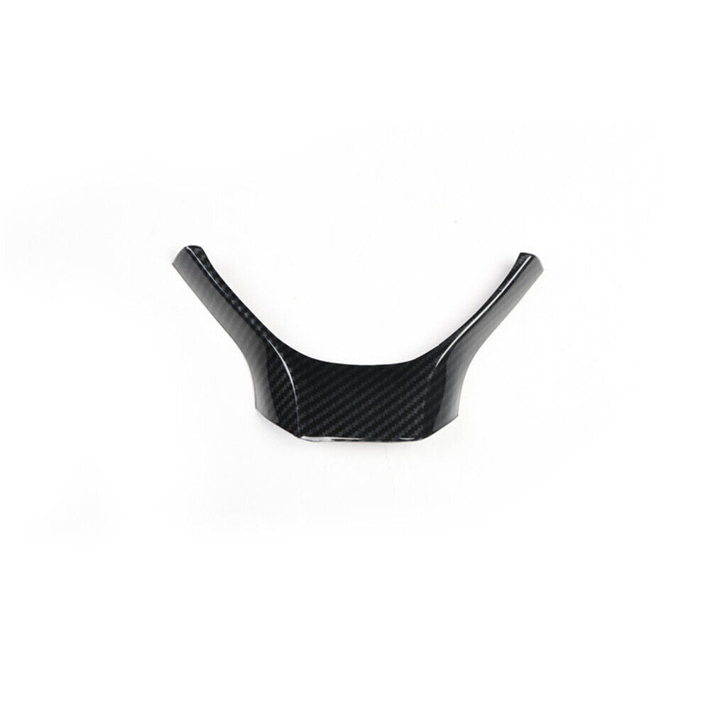 Car Steering Wheel U Type Cover Trim Fit for Lexus RX 2016-20 Black Carbon Fiber