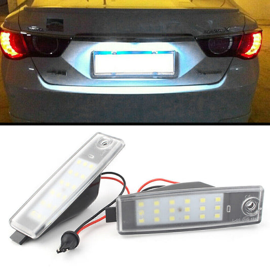 2pcs LED License Plate Light Lamps White For HiAce 2004-2018 H200 model Car
