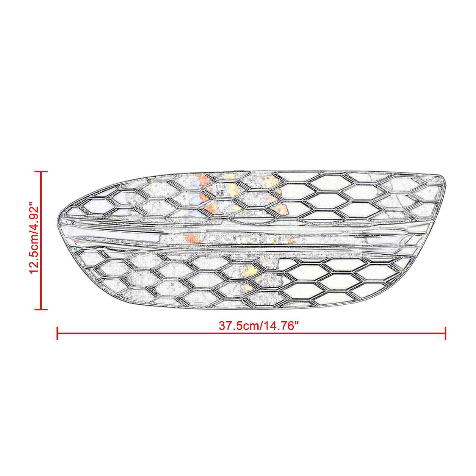 A pair of front bumper fog light ventilator grille covers for the for Mercedes-Benz W205 (2015-18)