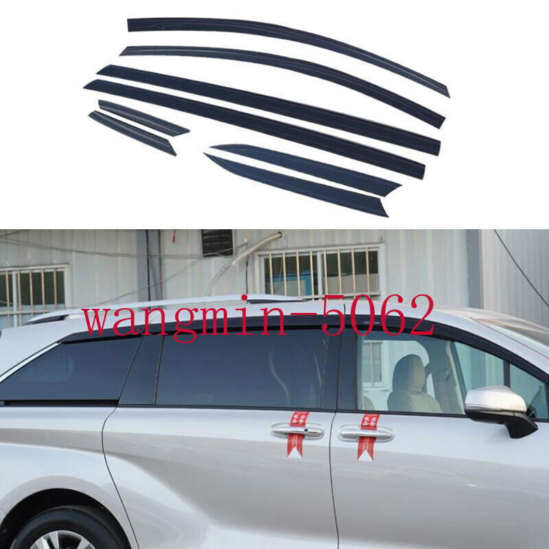 for Toyota for Sienna 2021-2024 black Window Visor Vent Sun Shade Rain Guard Shield