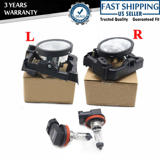L+R Fog Driving Light Lamp w/2 Bulbs for Acura TSX 2009-2010 33900/33950-TL0-A01