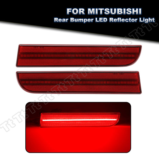 Suitable for 08-17 for Mitsubishi Lancer Evo LED rear bumper reflector tail brake light (red)